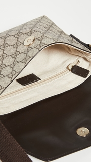What Goes Around Comes Around Gucci Brown Coated Canvas Messenger Bag