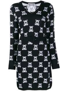 Moschino приталенное платье Teddy Bear