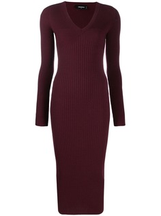 Dsquared2 приталенное трикотажное платье