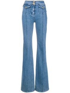 Balmain джинсы клеш с завышенной талией