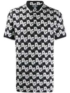 Dolce & Gabbana рубашка-поло с логотипом DG