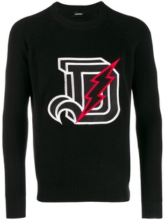 Diesel свитер с вышитым логотипом
