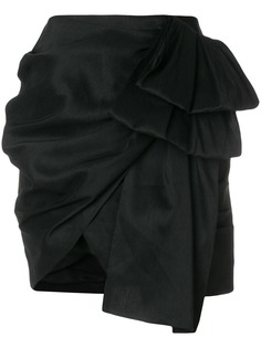 Magda Butrym асимметричная мини-юбка с драпировками