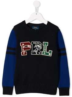 Ralph Lauren Kids logo knitted sweatshirt