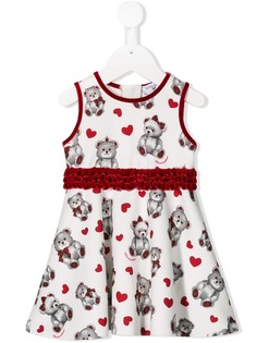 Monnalisa teddybear print dress