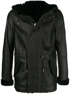 Yves Salomon reversible hooded shearling jacket
