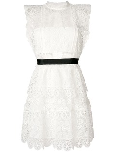 Self-Portrait floral lace mini dress