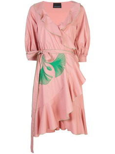 Cynthia Rowley платье Cleo с запахом и вышивкой