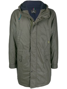 PS Paul Smith вощеная парка с капюшоном