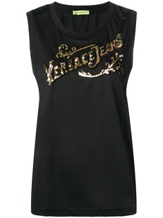 Versace Jeans топ с логотипом