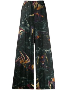 Romeo Gigli Pre-Owned брюки 1990-х годов широкого кроя с принтом