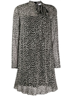 Red Valentino leopard print shift dress