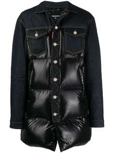 Dsquared2 пуховик с джинсовыми вставками