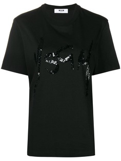 MSGM футболка с логотипом