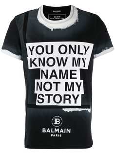 Balmain футболка с надписью
