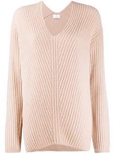 Allude cashmere ribbed knit jumper