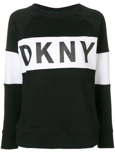 DKNY толстовка с полосками и логотипом