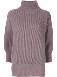 Agnona cashmere ribbed turtleneck jumper