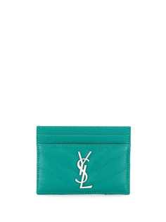 Saint Laurent monogram plaque cardholder