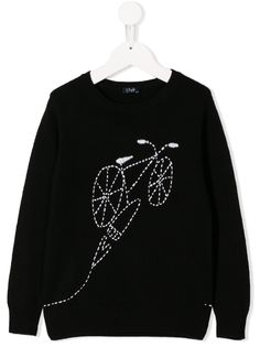 Il Gufo embroidered bike jumper