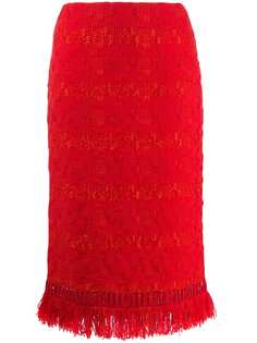 Ermanno Scervino fringed pencil skirt