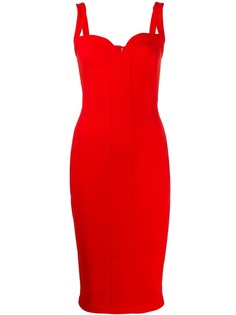 Victoria Beckham sweetheart fitted midi dress
