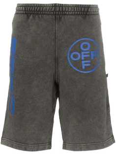 Off-White Hardcore Caravaggio logo track shorts