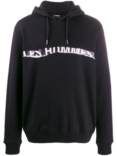 Les Hommes printed logo hoodie