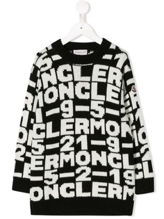 Moncler Kids logo intarsia jumper