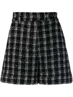 MSGM tweed check shorts