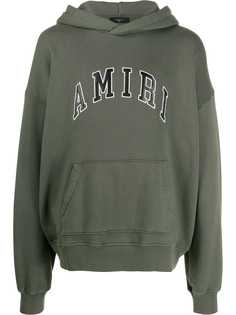 Amiri logo patch hoodie