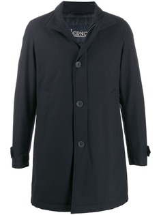 Herno single-breasted stand collar coat