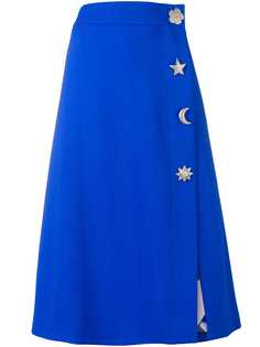 Emilio Pucci юбка миди с декоративными пуговицами