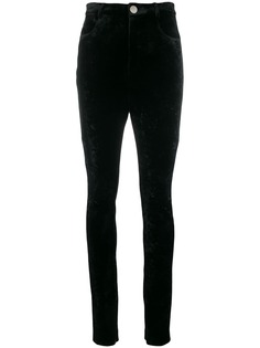 Attico high-waist fitted trousers