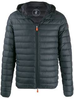 Save The Duck quilted zip-front coat