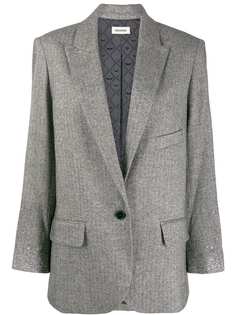 Zadig&Voltaire rhinstone cuff blazer