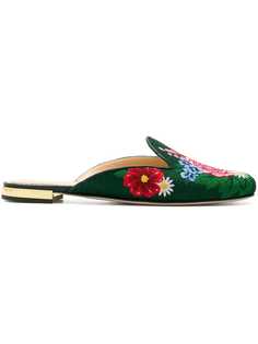 Charlotte Olympia мюли Rose Garden Slipper 