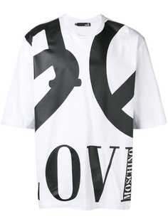 Love Moschino футболка с принтом Love