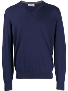 Brunello Cucinelli свитер с V-образным вырезом