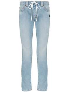 Off-White diagonal stripe-print jeans