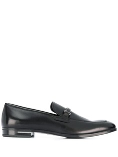 Prada logo plaque loafers
