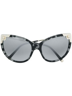 Dolce & Gabbana Eyewear солнцезащитные очки в оправе "кошачий глаз" с эффектом черепашьего панциря