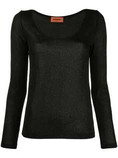 Missoni топ кроя слим с эффектом металлик