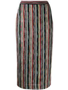 Missoni трикотажная юбка в полоску
