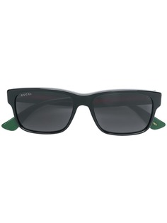 Gucci Eyewear солнцезащитные очки в квадратной оправе