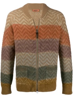 Missoni кардиган в стиле колор-блок на молнии