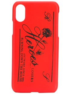 Raf Simons slogan print iPhone X case