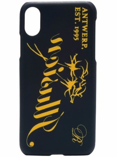 Raf Simons slogan print iPhone X case