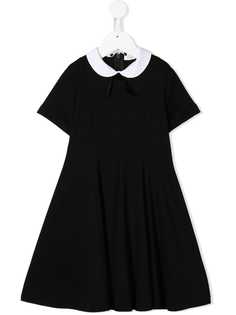 Il Gufo contrast collar dress