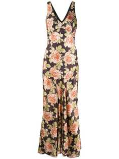 Paco Rabanne floral print maxi dress